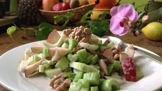 Celery Salad with Coconut Cream Dressing  Live Entrée [upl. by Eidoj856]