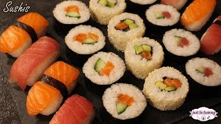 Recette de Sushis  Makis Nigiris et Californian Rolls [upl. by Niwrek748]