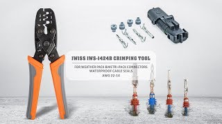 IWISS IWS 1424B WEATHER PACK METRI PACK CRIMPING TOOL [upl. by Haff375]