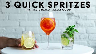 3 quick amp easy SPRITZES to make before summers over [upl. by Slinkman226]