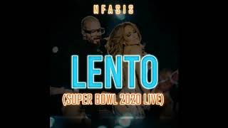 Nfasis x JLO X J balvin  Lento Super Bowl 2020 Live [upl. by Thais289]