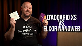 Coated Acoustic Guitar Strings DAddario XS vs Elixir Nanoweb [upl. by Anaul589]