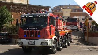 RARE VIDEO Vigili del Fuoco Viterbo trasferimento presso il nuovo Comando [upl. by Hamburger532]