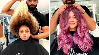 INCREÍBLES TRANSFORMACIONES DE CABELLO 2019  ANTES Y DESPUÉS [upl. by Penoyer]