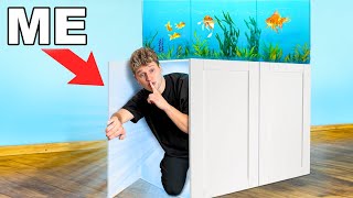 I Built a SECRET Fish Tank in my House [upl. by Vernon]