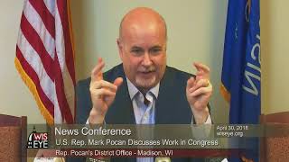 News Conference US Rep Mark Pocan Discusses Work in Congress [upl. by Nosnek]