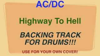 ACDC  Highway To Hell  Backing Track for DRUMS Cover by Ely Jaffe [upl. by Ogdon]