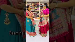 Pashmina silk saree  silk saree  new design saree  latest saree  trending saree [upl. by Gnni]