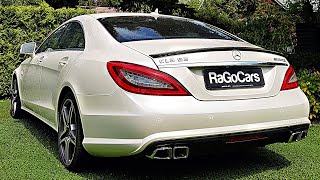 MercedesBenz CLS 63 AMG in diamond white  V8 BiTurbo  Interior Exterior Exhaust Sound [upl. by Magnus]