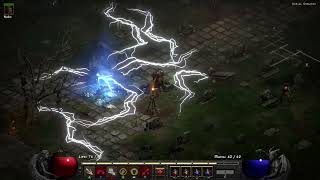 DIABLO II RESURRECTED Paladin Burial Grounds Blood Raven 300724 [upl. by Enitnatsnoc]