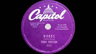 Terry Preston  Words [upl. by Ecniuq]