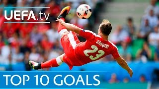 Top ten UEFA EURO 2016 goals [upl. by Aileduab]