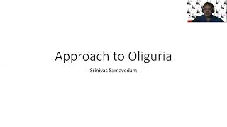 APPROACH TO OLIGURIA  DR SRINIVAS SAMAVEDAM [upl. by Sadowski]