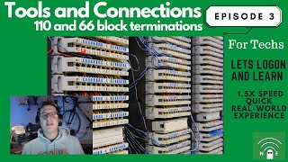 IT Technician Training Course EP3 Tools and connections 110 and 66 block terminations [upl. by Fasano]