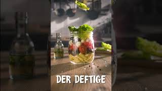 foodstylingkuehnel Netto Schichtsalat Deftig veganrecipes vegan recipe cooking food pasta [upl. by Adalard9]