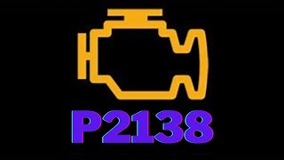 DTC P2138 Code  2007 Chevy Colorado [upl. by Neille]