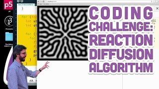 Coding Challenge 13 Reaction Diffusion Algorithm in p5js [upl. by Bellamy]