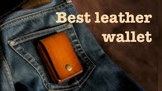 Leather wallet  Mens wallet  ASMR no talking [upl. by Robena]