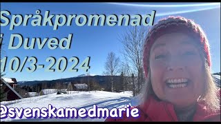 Språkpromenad i Duved 103 2024  Svenska med Marie [upl. by Yelsek]