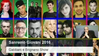 Sanremo Giovani 2016 Vincitore Francesco Gabbani  Brignano Show [upl. by Goggin]