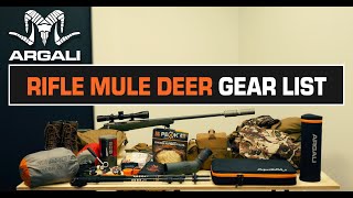 BRADS OCTOBER RIFLE MULE DEER GEAR LIST [upl. by Grier974]