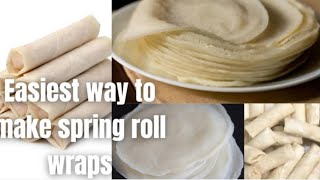 SMALL CHOPS BUSINESS EASIEST WAY TO MAKE SPRING ROLL WRAPS amp VEGETABLE FILLINGDETAILED RECIPES [upl. by Ahtebat530]