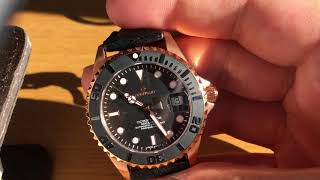 Steinhart Ocean One 39mm Pink Gold quick review [upl. by Harrat681]