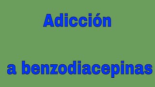 Dependencia al Clonazepam y a las Benzodiacepinas [upl. by Yalcrab887]