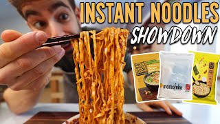 The Four Best Instant Noodle Brands on the Market taste test [upl. by Yetac]