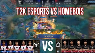 MLBBT2K ESPORTS vs HOMEBOIS THIRD MATCH MSC WILD CARD msc mlbb [upl. by Audrie]