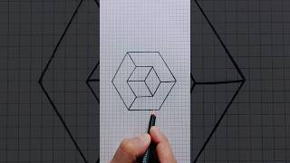 رسم هندسي بطريقةسهل 😍 simple and3D✓easy geometric drawing karimtv [upl. by Vandervelde]