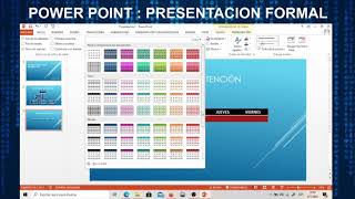 POWER POINT PRESENTACION FORMAL [upl. by Euqinor562]