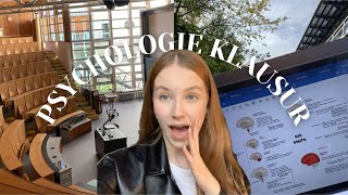 1 KLAUSUR IM PSYCHOLOGIE STUDIUM  biopsychologie vlog [upl. by Iggem663]