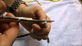 How to Strip CAT5 amp COAXIAL CABLE  Klein Electrician Scissors [upl. by Noxas]