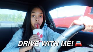 DRIVE WITH ME Mini Playlist  Free Food  VLOG [upl. by Loralyn258]