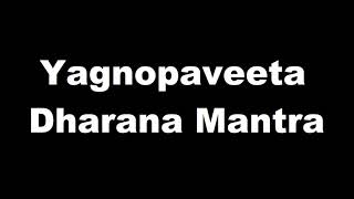 Yagnopaveeta Dharana Mantra Rigveda [upl. by Colner]