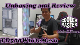 Unboxing and Review Cooler Master TD500 White MeshDream PC Build Chassis [upl. by Oileduab]