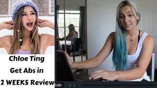 Personal Trainer Reviews Chloe Tings quotGet Abs in 2 Weeksquot [upl. by Entwistle]