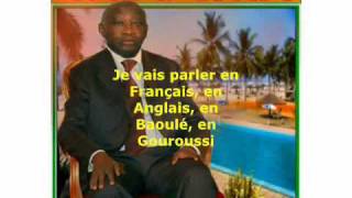 Gbagbo parle le nouchi langlais le baoulé le gouroussi [upl. by Carlotta]