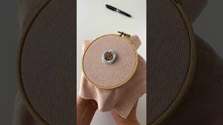 Woven Wheel Rose Embroidery Tutorial  ASMR  Beginner Embroidery  Hand Embroidery youtubeshorts [upl. by Lednor]