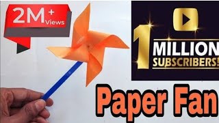 How to make a paper windmill at home Diy windmill science project easy paper windmill toy tutorial [upl. by Ermine]