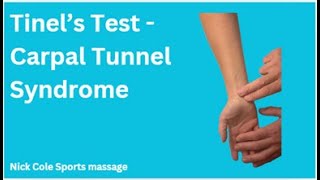 Tinels test  carpal tunnel syndrome [upl. by Au]