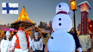 Santa Claus Village  Reindeer Sleigh Ride  Room Tour  Lapland Finland🇫🇮 [upl. by Brooking]