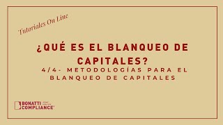 ¿Qué es Blanqueo de Capitales 4 Metodologías de Blanqueo [upl. by Atnahsal861]