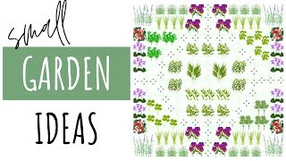 3 Small Garden Design Templates  Under 100 Square Feet [upl. by Aterg493]