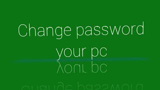 How TO CHANGE PASSWORD YOURPC AND LAPTOP WINDOW 10 2024 [upl. by Joleen]