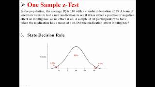 One Sample zTest [upl. by Stalker96]