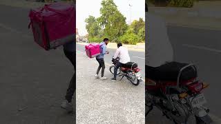 Foodpanda prank funny comedyvideos shorts [upl. by Yadrahc67]