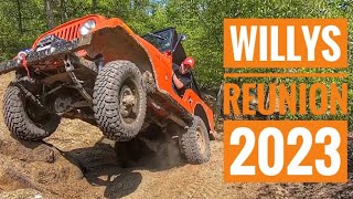 Willys Jeeps off roading and reunion show 2023 [upl. by Orthman286]