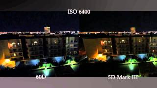 Canon 5D Mark III vs Canon 60D ISO Comparison shooting video [upl. by Narah]